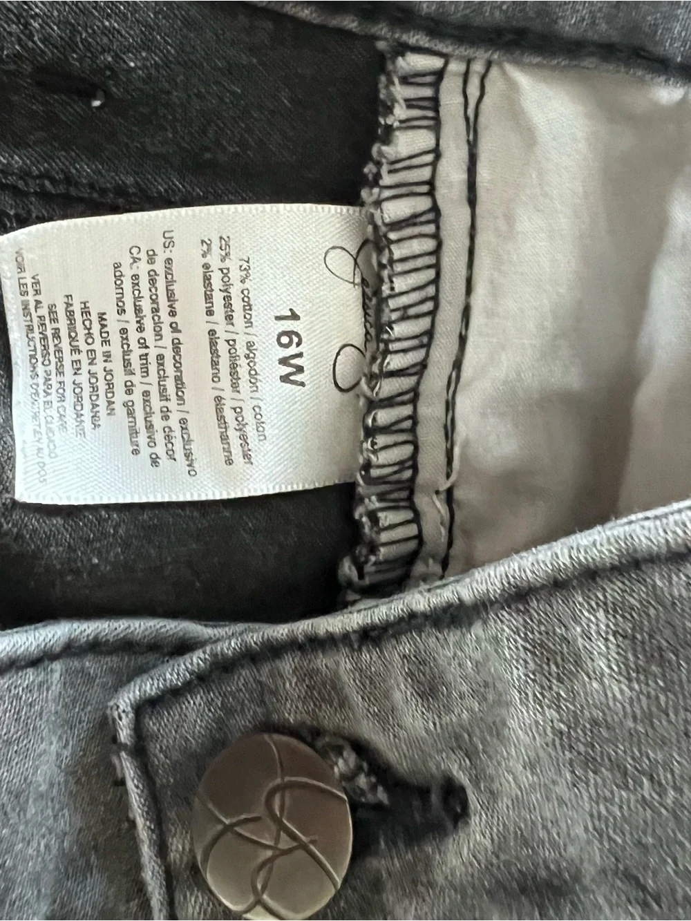 Jessica Simpson Grey Boyfriend Skinny Jeans - Picture 12 of 12